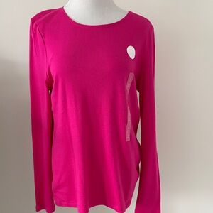 Charter Club Fuchsia Long Sleeve Top